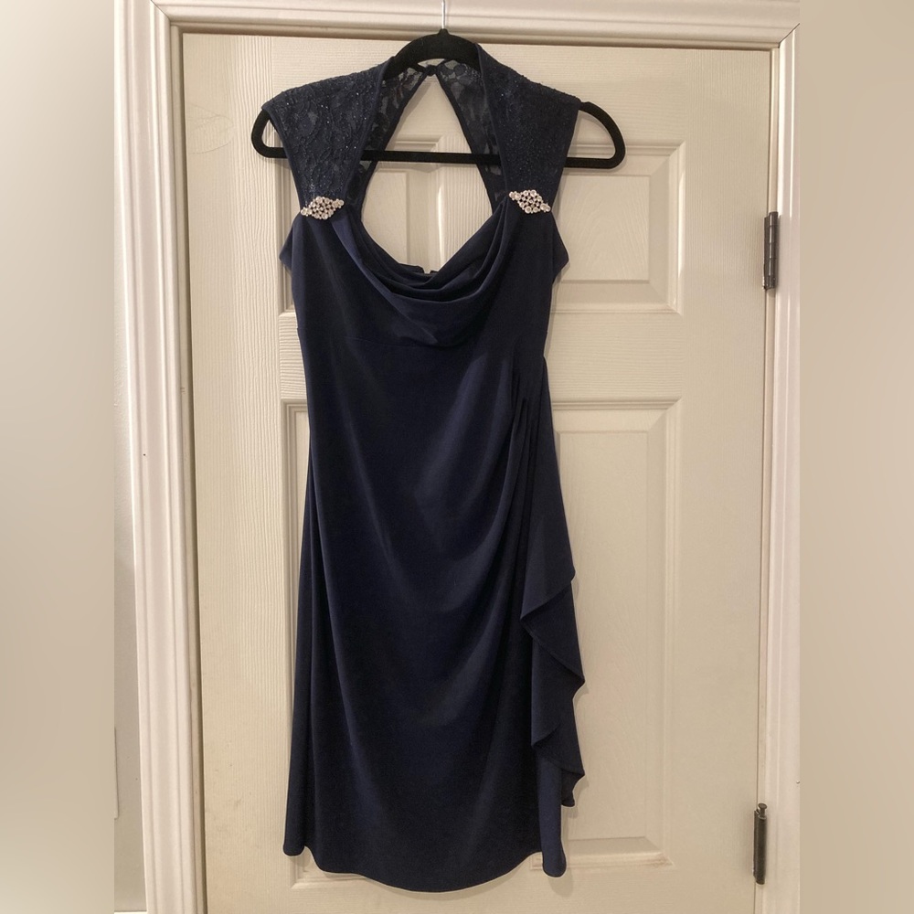 Navy blue cocktail dress